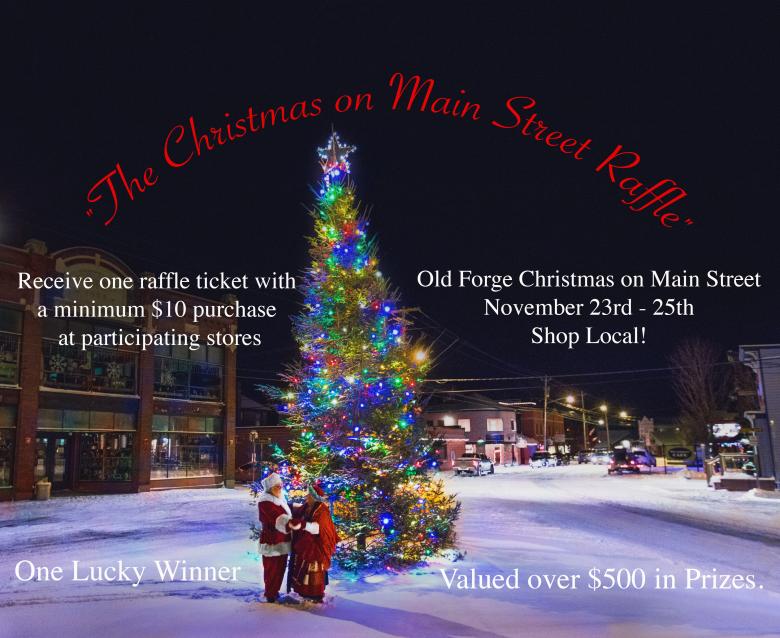 Adirondack Christmas on Main Street Old & Inlet, New York